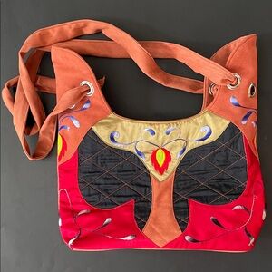 CONCUBINE Embroidered Pattern Colourful Women's Indie Hippie Boho Shoulder Bag